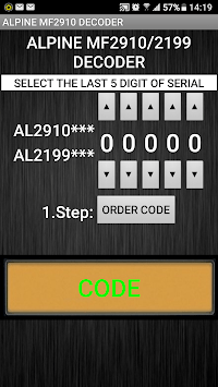 MF2910 Radio Code Decoder for PC screenshot 1