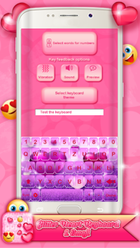 Glitter Heart Keyboard & Emoji for PC screenshot 3
