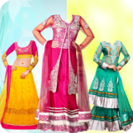 Net Lehenga Choli For Women Photo Montage for PC