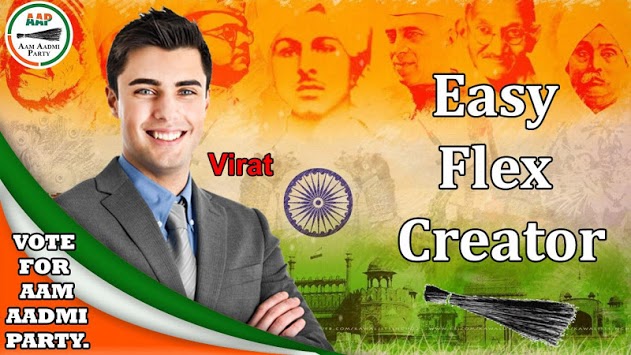 Aam Aadmi Party (AAP) Banner: Flex Maker & Frame for PC screenshot 1