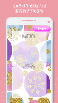 Glitter Invitation Maker for PC screenshot 3