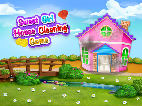 Sweet Girls House Cleaning  - My Home Cleanup Game for PC screenshot 1