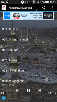 Abdullah Al Matrood MP3 Quran for PC screenshot 2