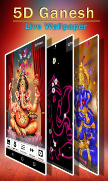 5D Ganesh Live Wallpaper - Lord Ganesh, Hindu gods for PC screenshot 1