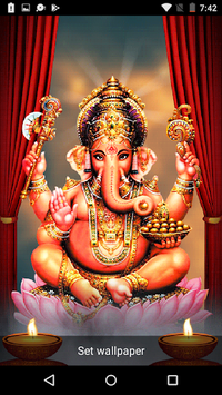5D Ganesh Live Wallpaper - Lord Ganesh, Hindu gods for PC screenshot 2