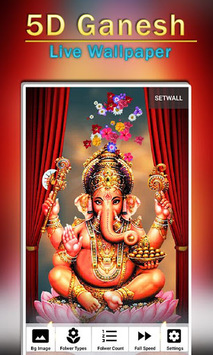 5D Ganesh Live Wallpaper - Lord Ganesh, Hindu gods for PC screenshot 3