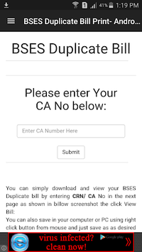 BSES Duplicate Bill Print for PC screenshot 2