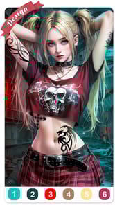 Tattoo Coloring games for PC screenshot 1