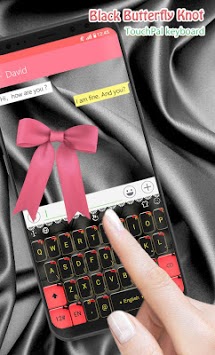 Black Butterfly Knot Keyboard Theme for PC screenshot 2