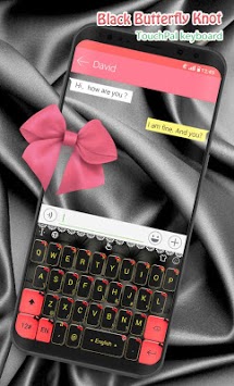 Black Butterfly Knot Keyboard Theme for PC screenshot 3