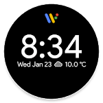 Pixel Watch face - Minimal pixel style watch face for PC