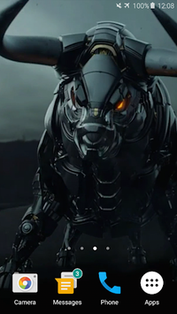 Robot Bull Live Wallpaper for PC screenshot 1