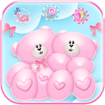Cute Bear Love Theme Teddy + 3D cartoon icon pack for PC