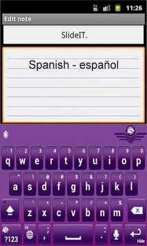 SlideIT Spanish Pack for PC screenshot 2