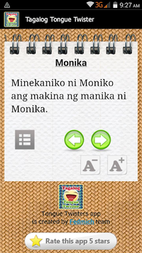 Tagalog Tongue Twisters for PC screenshot 1