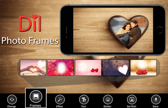Dil Photo Frames - romantic love blur photo effect for PC screenshot 1