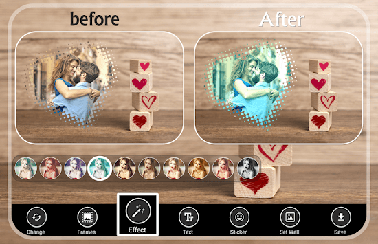 Dil Photo Frames - romantic love blur photo effect for PC screenshot 3