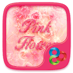 Pink Flower Go Launcher Theme for PC