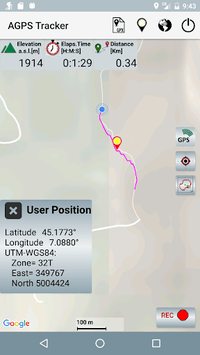 A-GPS Tracker for PC screenshot 1