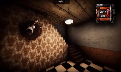 Scary Nights At Grek's Hotel for PC screenshot 2