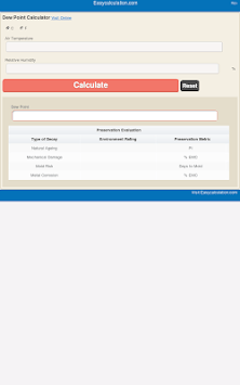 Dew Point Calculator for PC screenshot 2