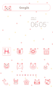 PinkBear dodol launcher theme for PC screenshot 1