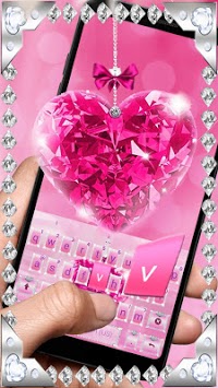 Diamond Pink Love Keyboard Theme for PC screenshot 2