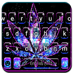 Shiny Galaxy Weed Keyboard Theme for PC