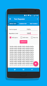 Text Repeater  -Type once, Repeat many times! for PC screenshot 1