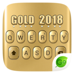 3D Gold 2018 GO Keyboard Theme for PC