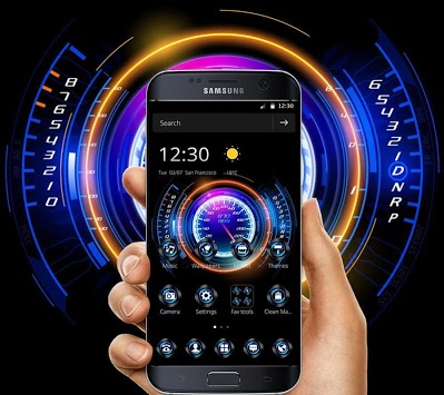 Racing Neon Speedometer Theme for PC screenshot 1