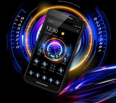 Racing Neon Speedometer Theme for PC screenshot 3