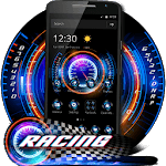Racing Neon Speedometer Theme for PC