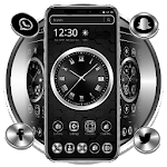 Black Metal Luxury Watch Theme for PC