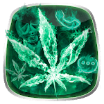Neon Fire Weed Skull Themes HD Wallpapers 3D icons for PC