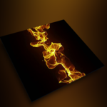 AMOLED live wallpaper - gold waves for PC