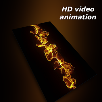 AMOLED live wallpaper - gold waves for PC screenshot 1