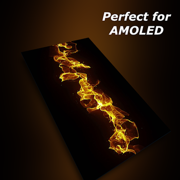 AMOLED live wallpaper - gold waves for PC screenshot 2