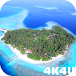 4K Maldives Paradise Drone Live Wallpaper for PC