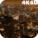 4K Downtown Night Traffic Video Live Wallpaper for PC