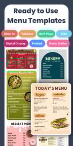 Menu Maker, Menu Templates for PC screenshot 1
