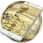 Dialer Hearts Gold Theme for PC