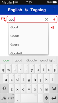 Tagalog ⇄  English Dictionary Offline for PC screenshot 1