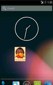 Thanksgiving Countdown Widget for PC screenshot 1