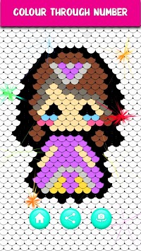 Sequin Art - Color by Number, Coloring Book Pages for PC screenshot 3