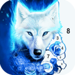 Wolf Coloring Book: Free paint by number offline for PC