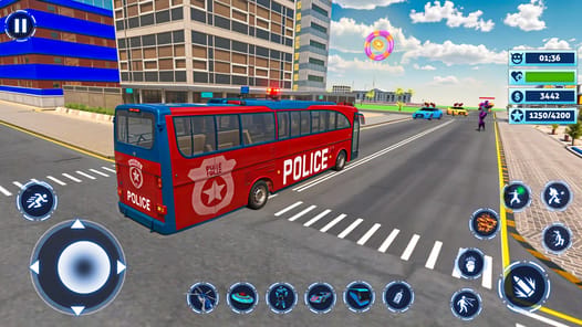 Bus Simulator Police Robot Car for PC screenshot 2