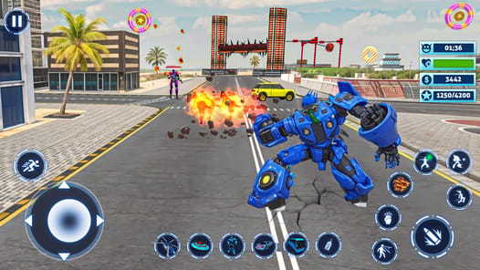Bus Simulator Police Robot Car for PC screenshot 3