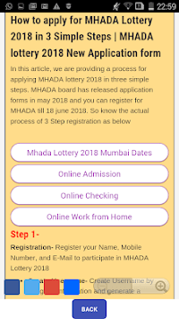 MHADA LOTTERY INFORMATION for PC screenshot 2