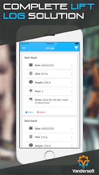1 Rep Max Calculator - Weightlifting 1RM Lift Log for PC screenshot 3